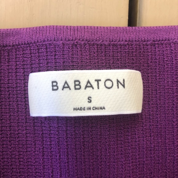 Aritzia Babaton Purple Ribbed Tube Top - Picture 4 of 7
